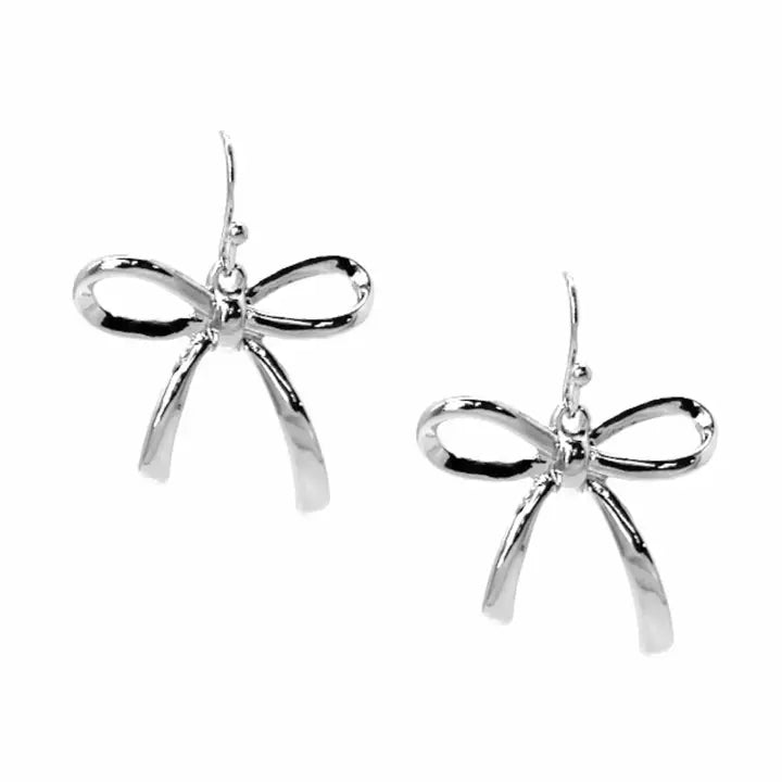 Bow Earrings-Gold or Silver