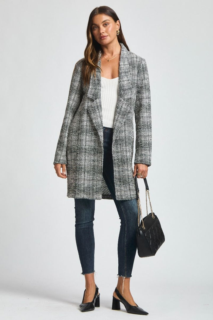 Black Chic Tweed Jacket