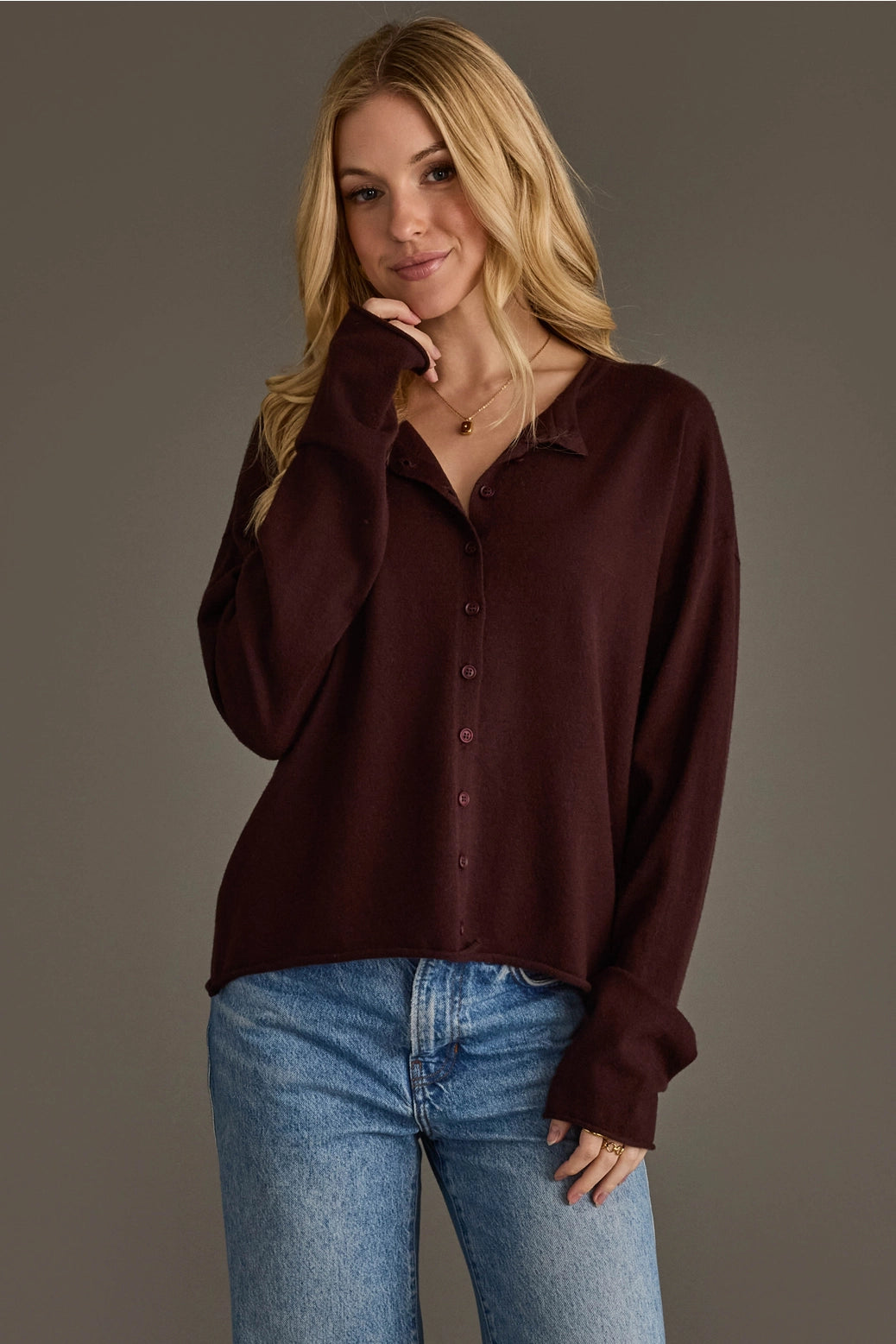 Relaxed Fit Cardigan-5 Color Options