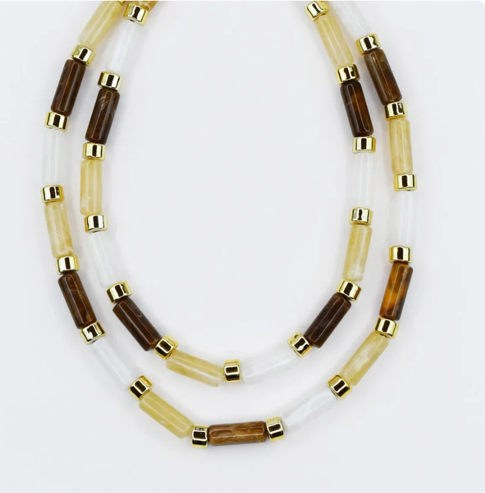 Caramel Candy Bar Chic Necklace