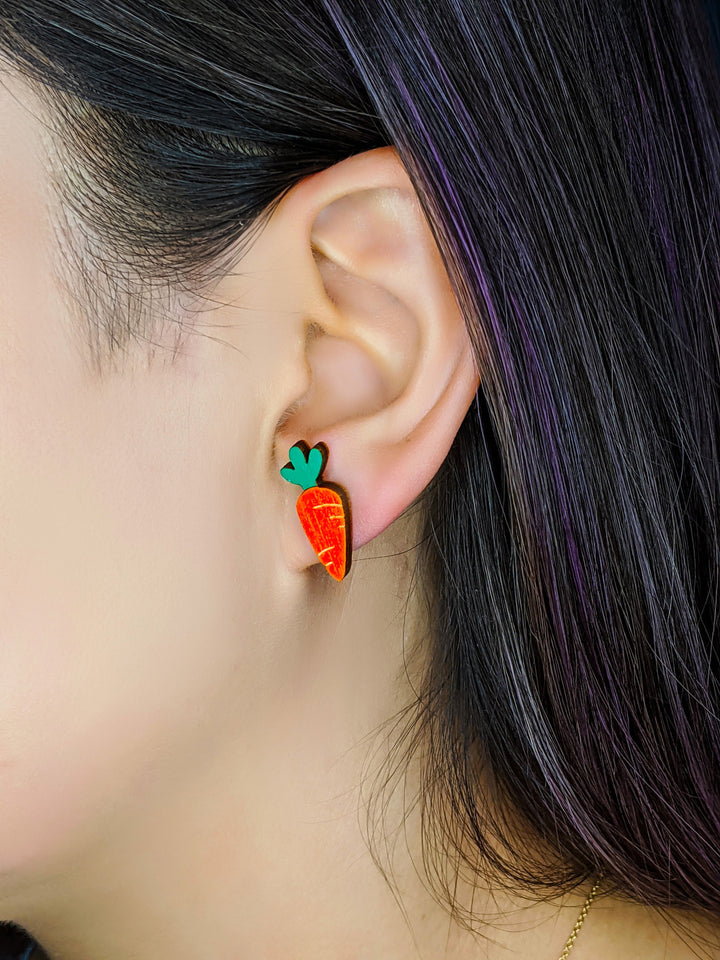 Bunny and Carrot Earrings