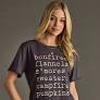 Fall Bonfires Graphic Tee-2 Color Options-Olive and Charcoal