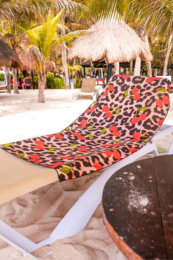 Microfiber Beach Towel 30"x 60"- Cherries Gone Wild- March Preorder
