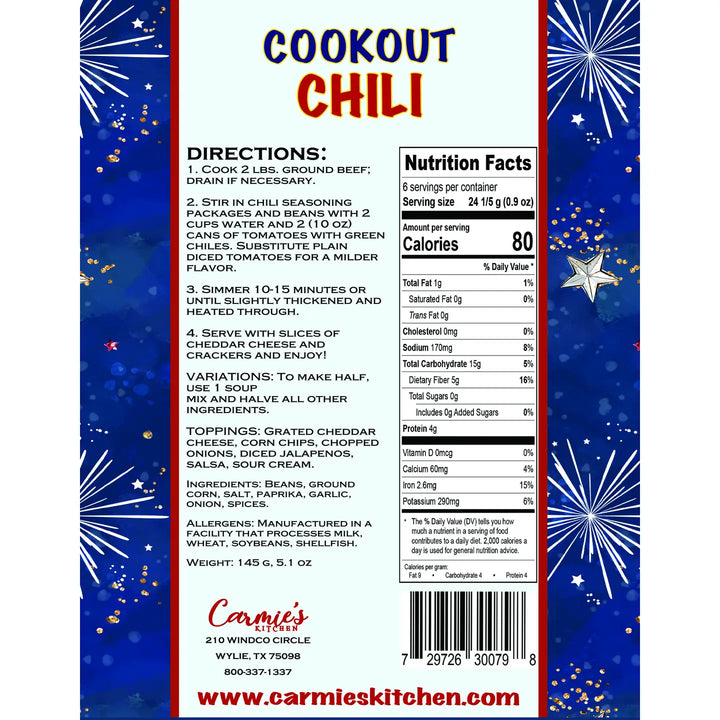 Cookout Chili Americana