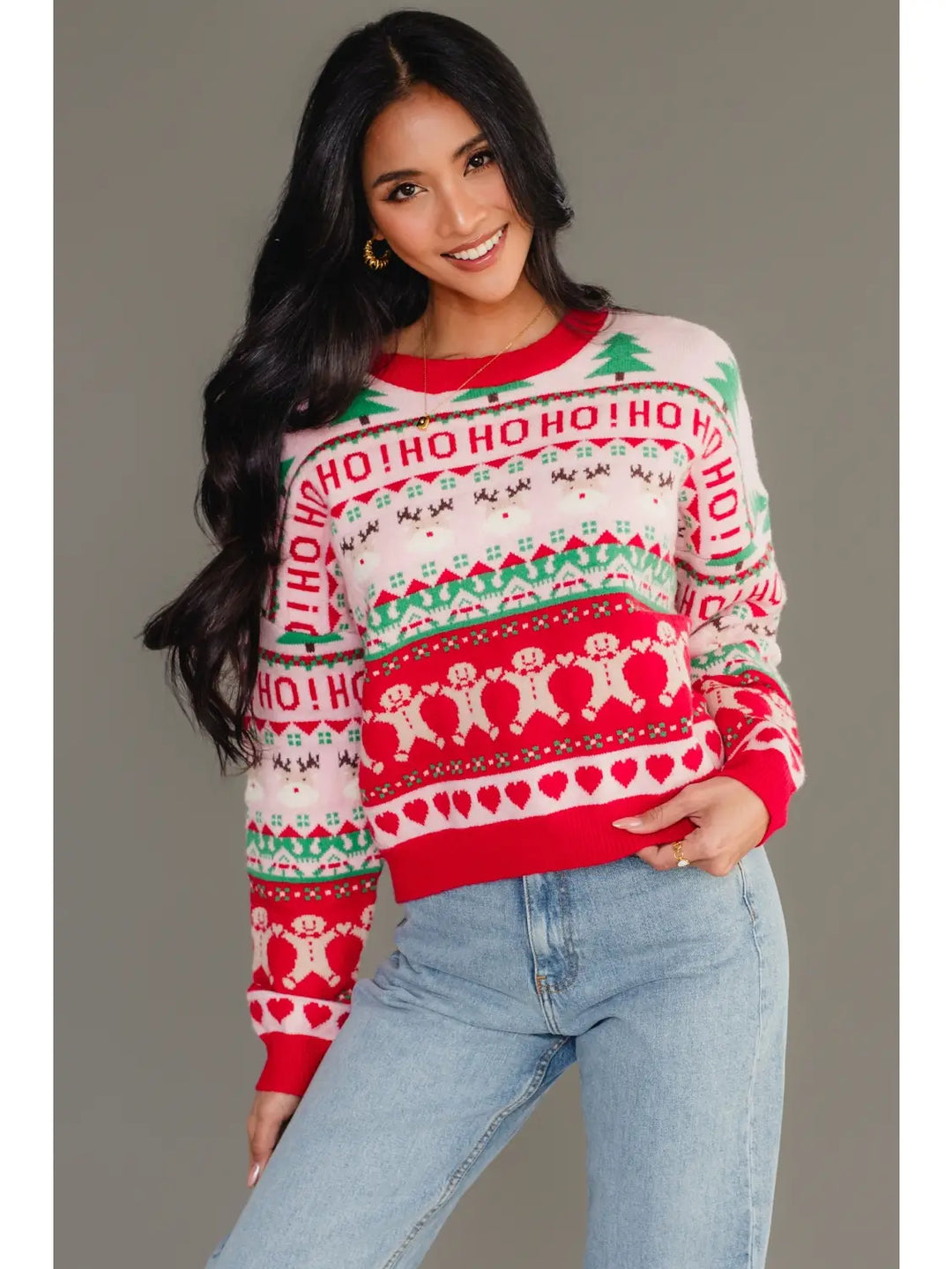 Pink/Red Christmas Sweater