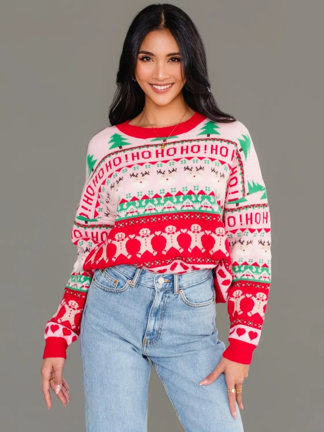 Pink/Red Christmas Sweater