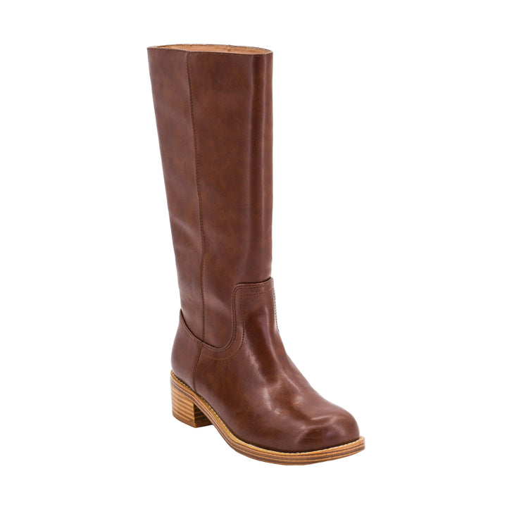 Wide Calf Friendly Boot-Camel or Cognac