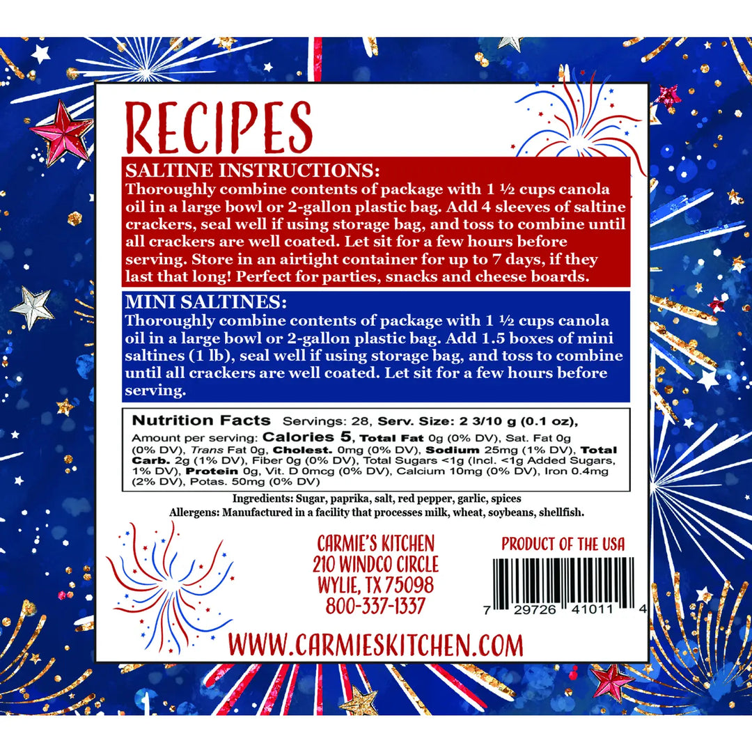 Sweet and Spicy Firecracker Cracker Mix
