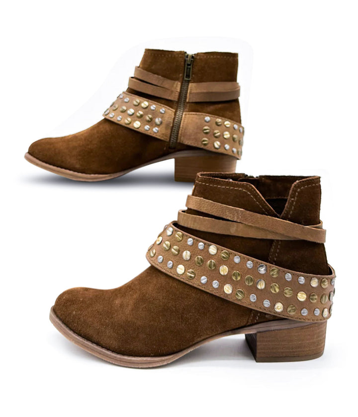 Naughty Monkey Crimson Bootie in Tan - Rural Haze