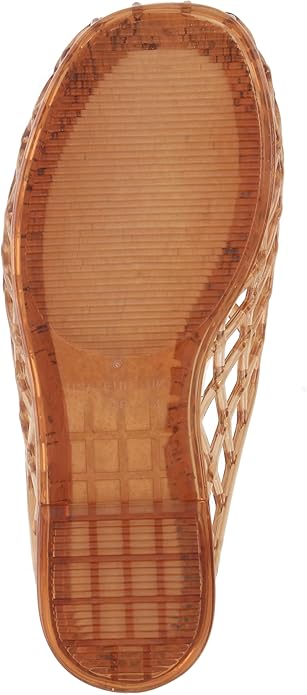 Flat Jelly Sandal-Tan