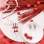 Dangle Beard Uncle Sam Earrings