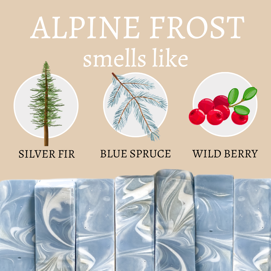 Alpine Frost Customizable Christmas Handmade Bar Soap - 4oz