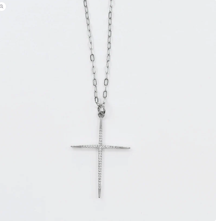 Full Of Grace Cross Necklace - 2 Color Options