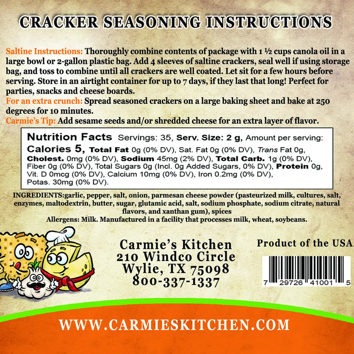 Garlic Parmesan Cracker Seasoning