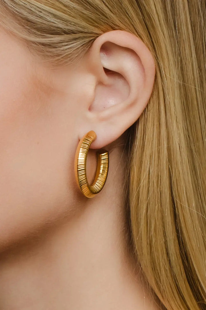 18K Gold Coiled Earrings