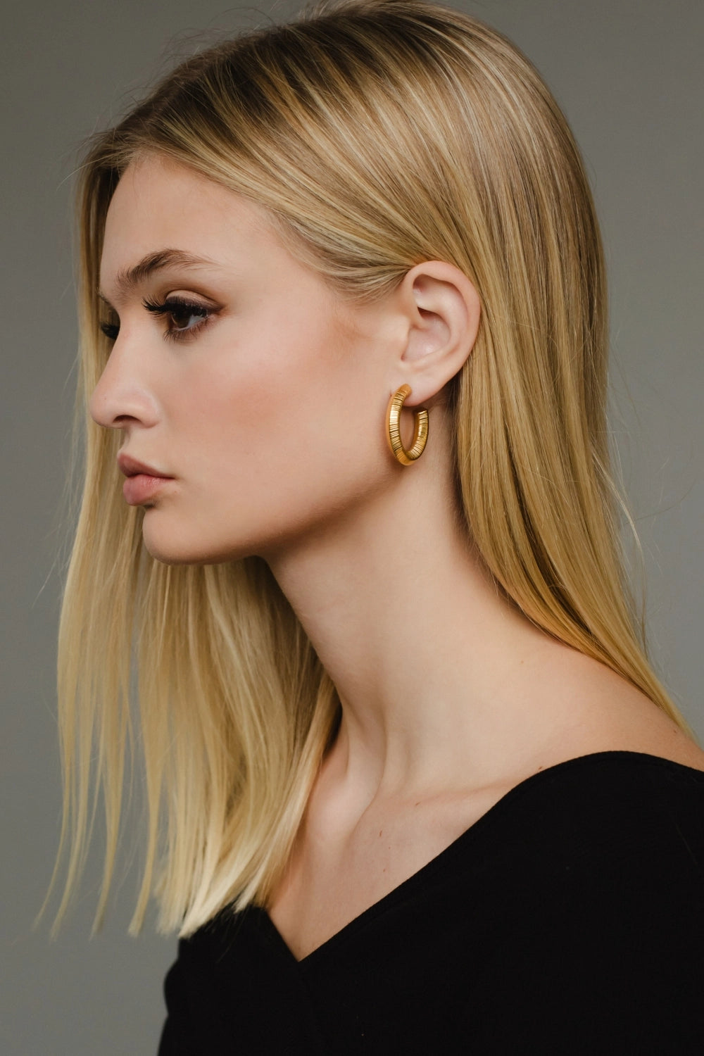 18K Gold Coiled Earrings