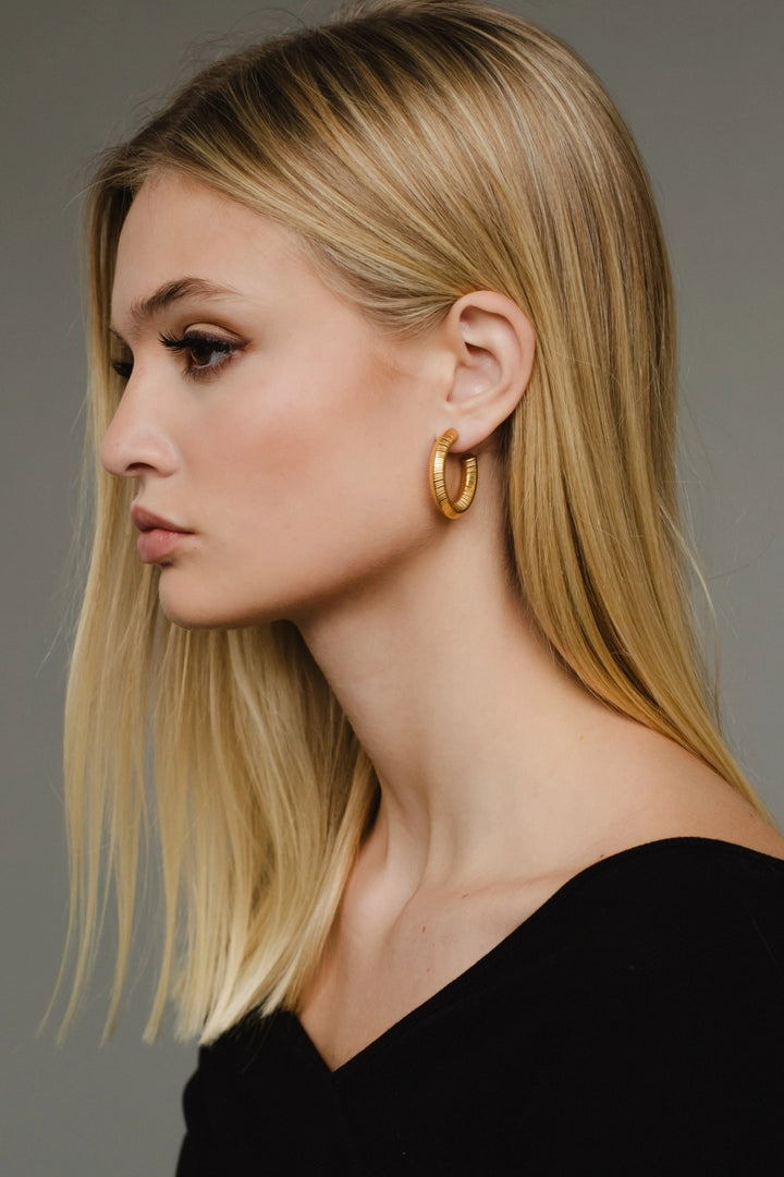 18K Gold Coiled Earrings