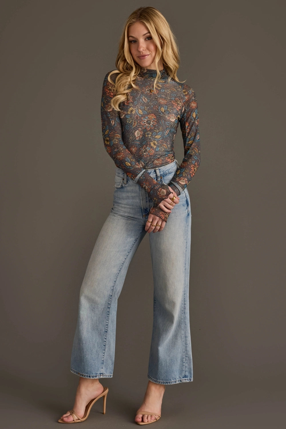 Floral Mesh Tops-4 Color Options
