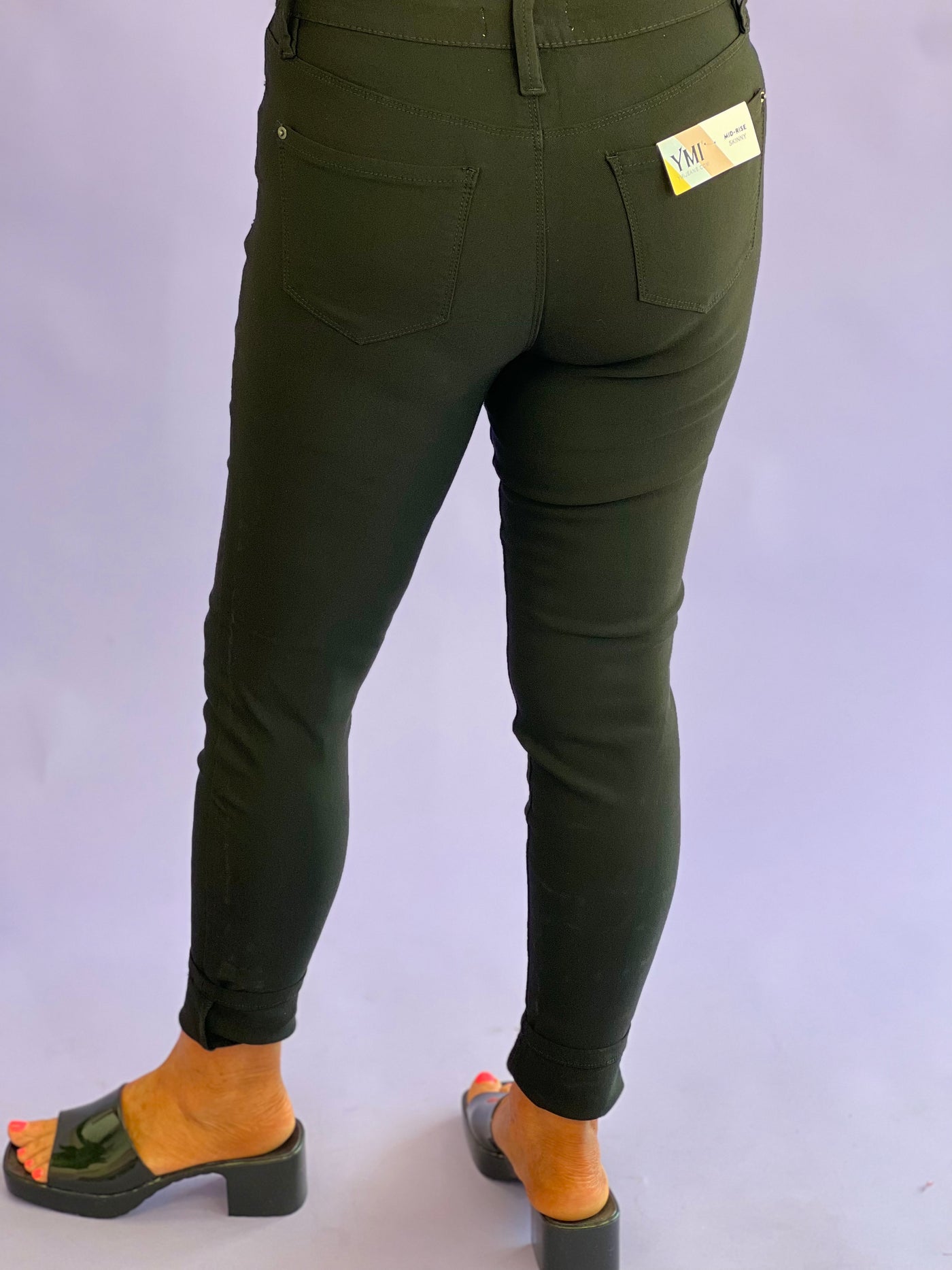Pre-Order: Hyperstretch Mid-Rise Skinny Jean - Small through 3X - 6 Colors- FINAL SALE