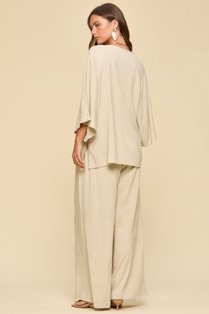 Button-Up Linen Set - 2 Color Options