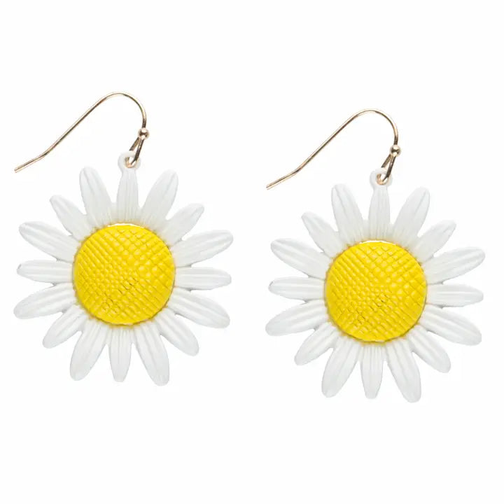 Metal Daisy Earring