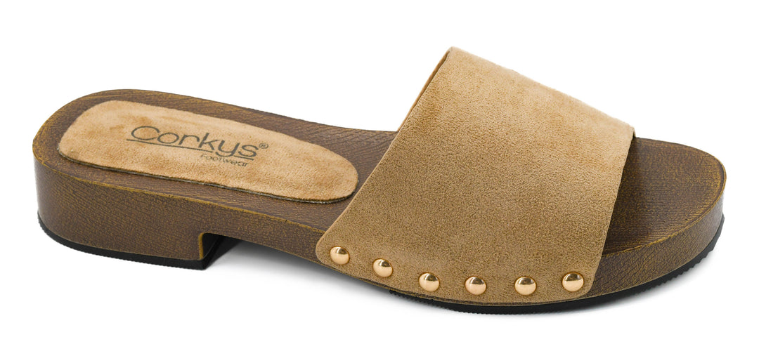 Camel Faux Suede Slip On