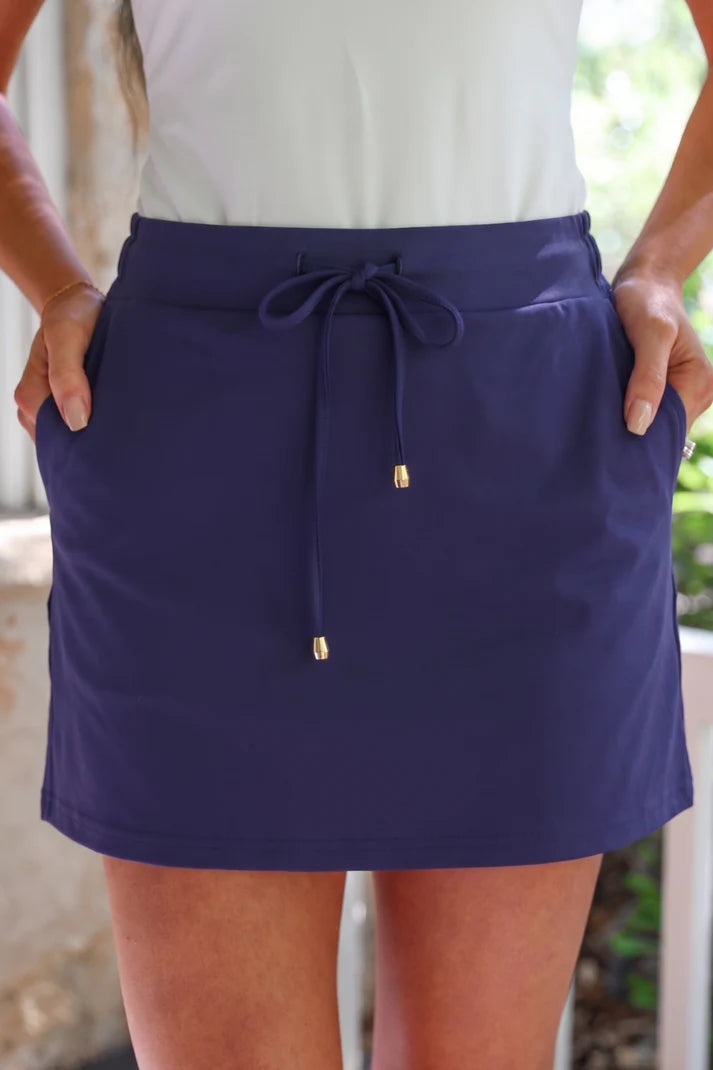 Solid Navy Skort-Arrives Mid July