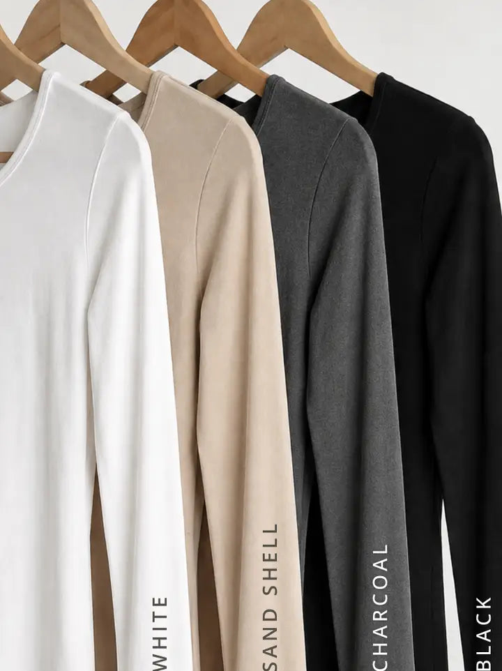 Curated Pack-Reversible Long Sleeve Top-Regular Fit-3 Color Options