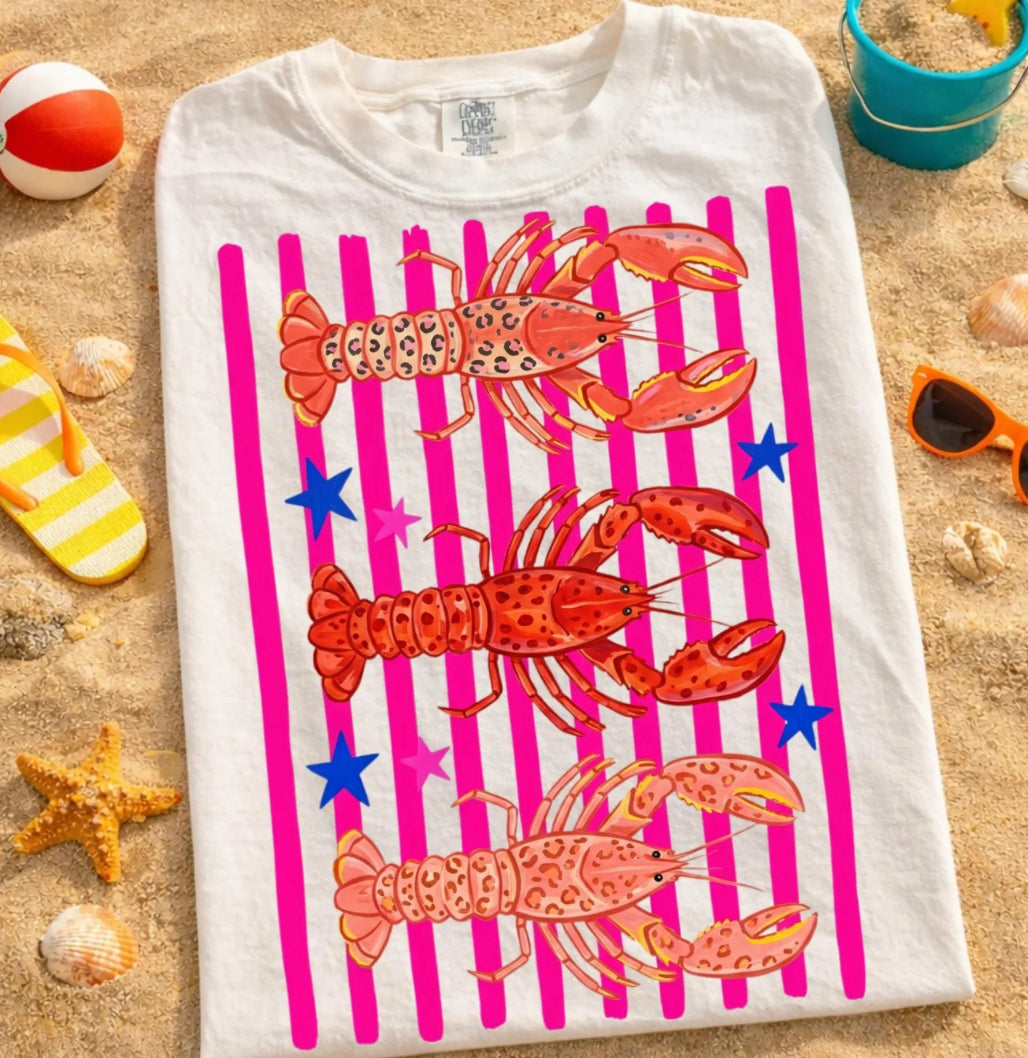 Preppy Lobster-White