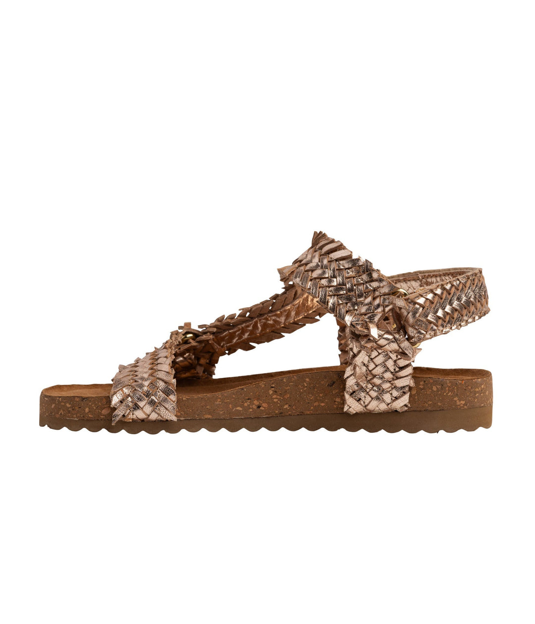 River Dance Woven Sandal in Champagne