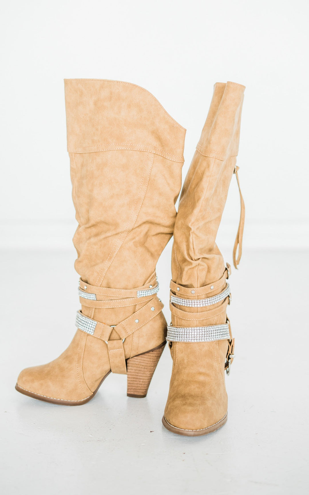 Stacey Boots in Nude - Rural Haze