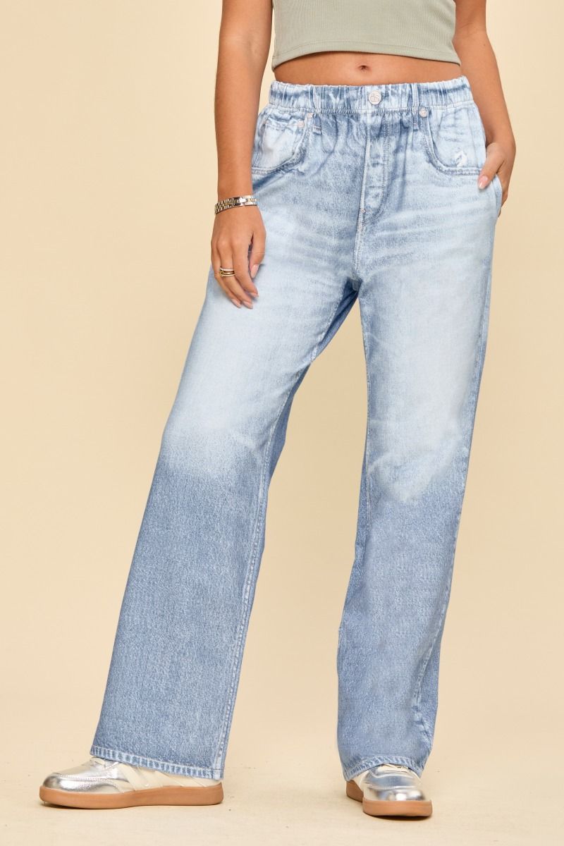 Straight Fit Light Denim Jeans